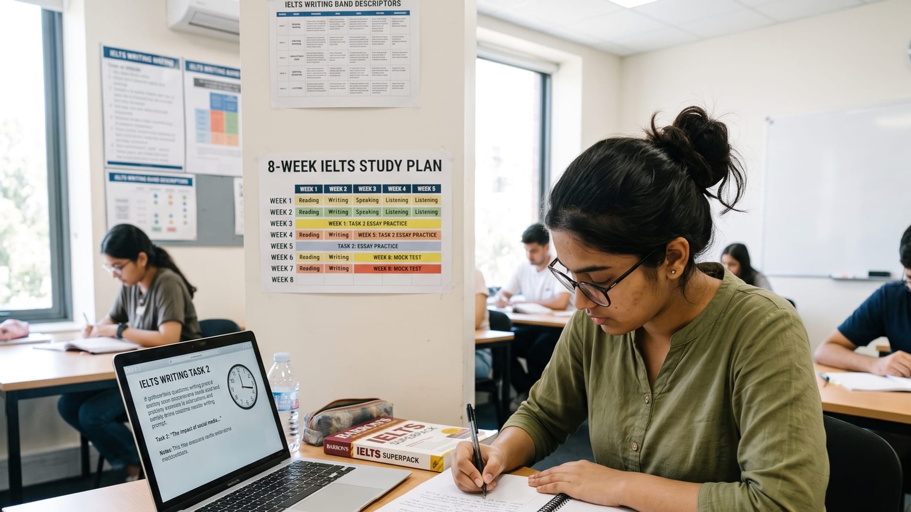 How to Score 7+ Bands in IELTS: 8-Week Study Plan